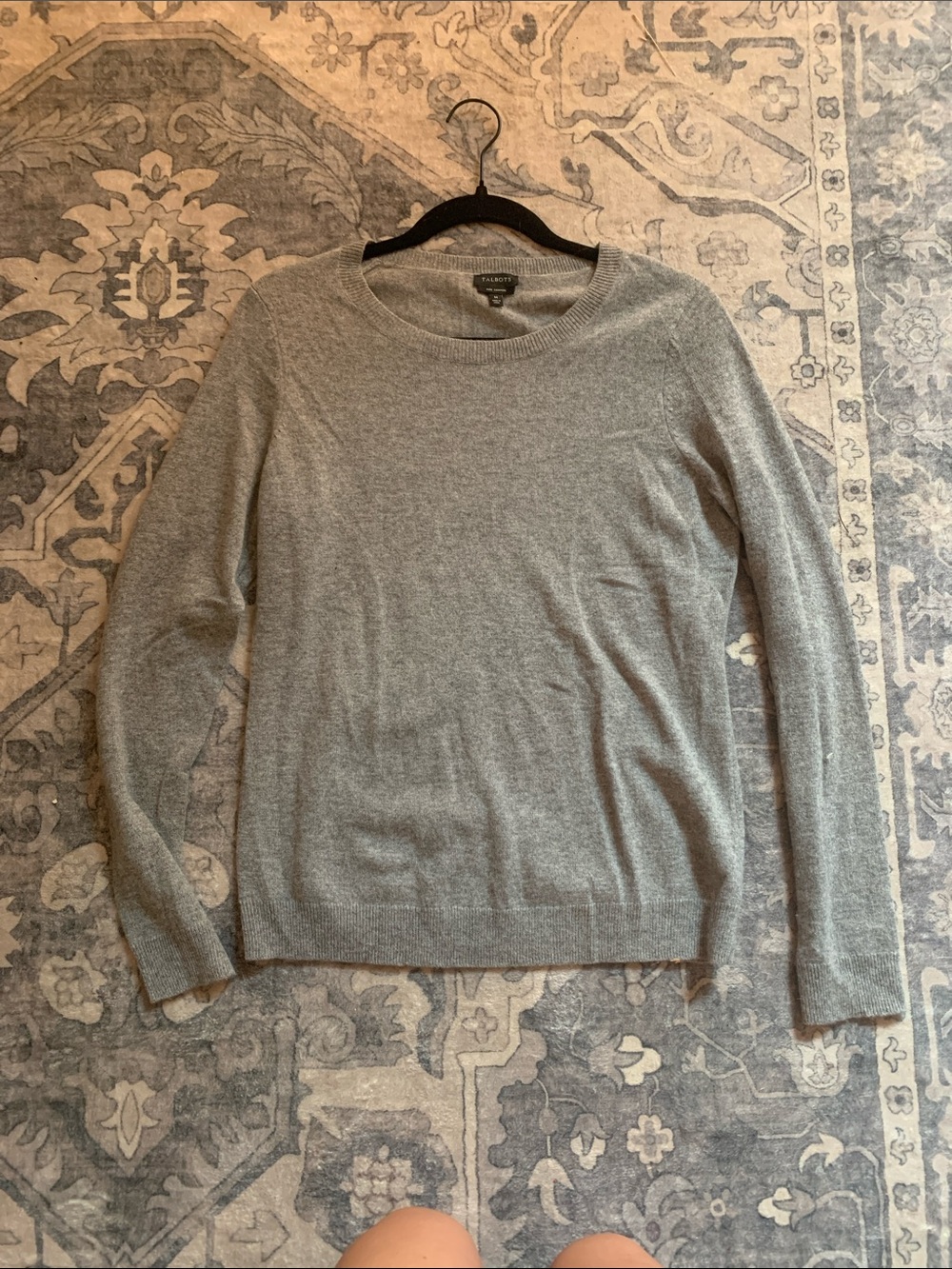 Talbots Gray Cashmere Sweater